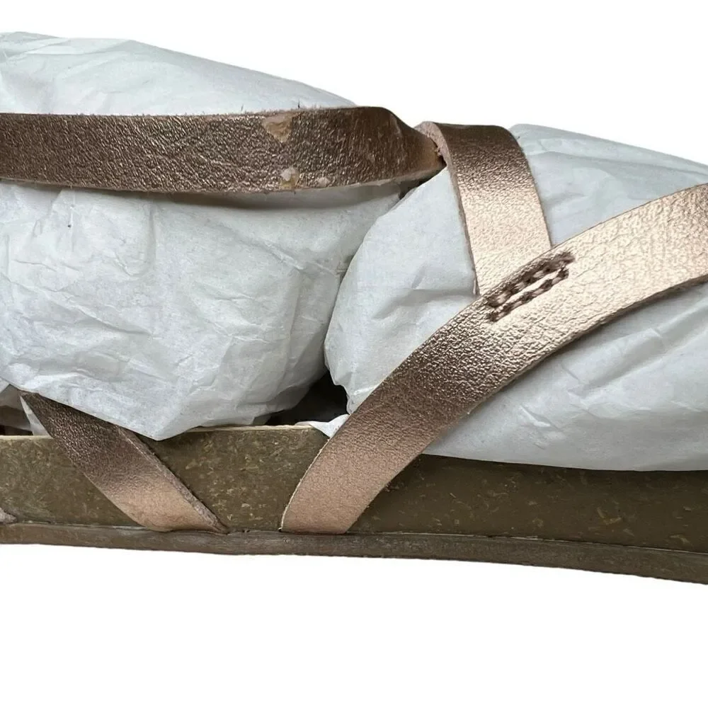 NEW Blowfish Malibu Kids Gorgeous-K Pearl Rose Gold Dyecut Sandals 4